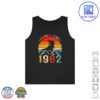 40 Years Old Awesome Since 1982 Dinosaur 40th Birthday TANK TOP