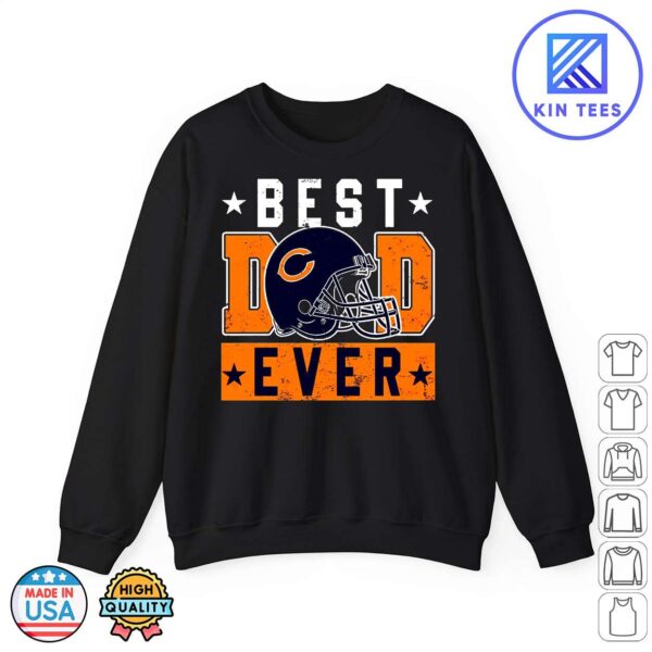 Father’s Day Football Shirt Best Dad Ever Cool Chicago Bear Dad Football Father’s Day Gifts Sweatshirt