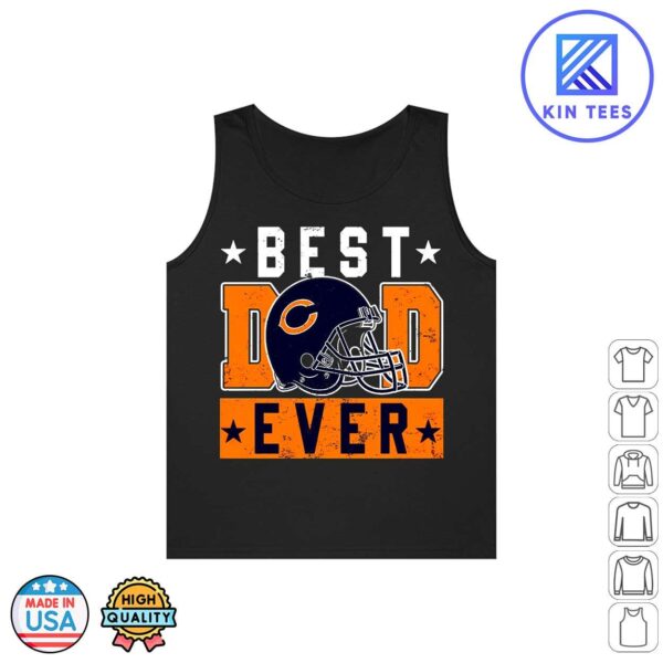 Father’s Day Football Shirt Best Dad Ever Cool Chicago Bear Dad Football Father’s Day Gifts Tank Top