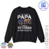Mens I'm A Dad Papa And USA Veteran Shirt Papa Father's Day Sweatshirt