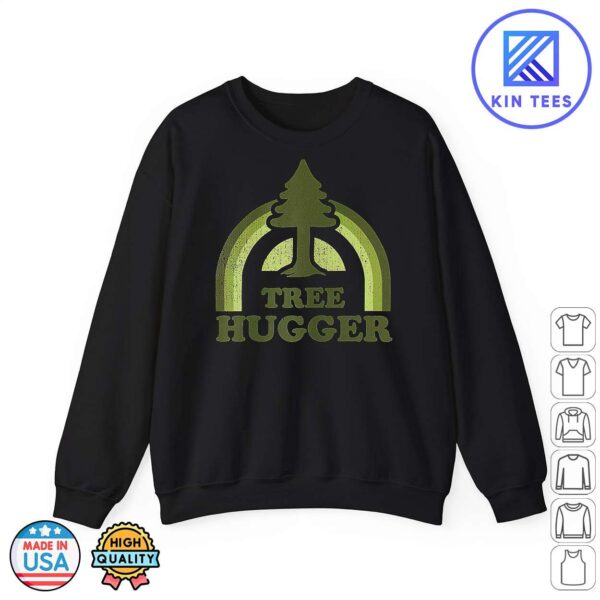 Tree Hugger Retro Vintage Environmental Nature Lover Sweatshirt